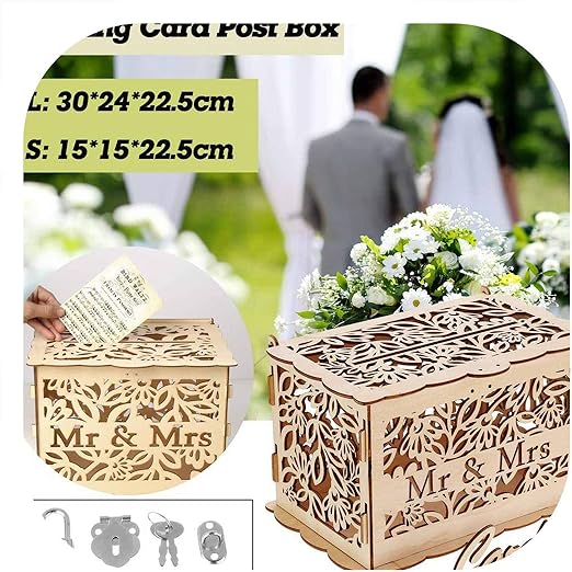 Amazon Com Cheerfullife Decorative Boxes Diy Wedding Card Box