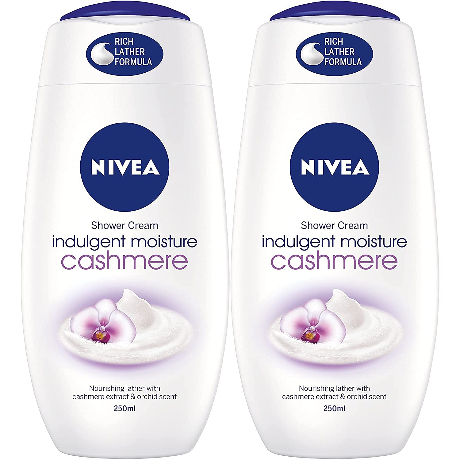 NIVEA Indulgent Moisture Cashmere Shower Cream 2 x 250ml