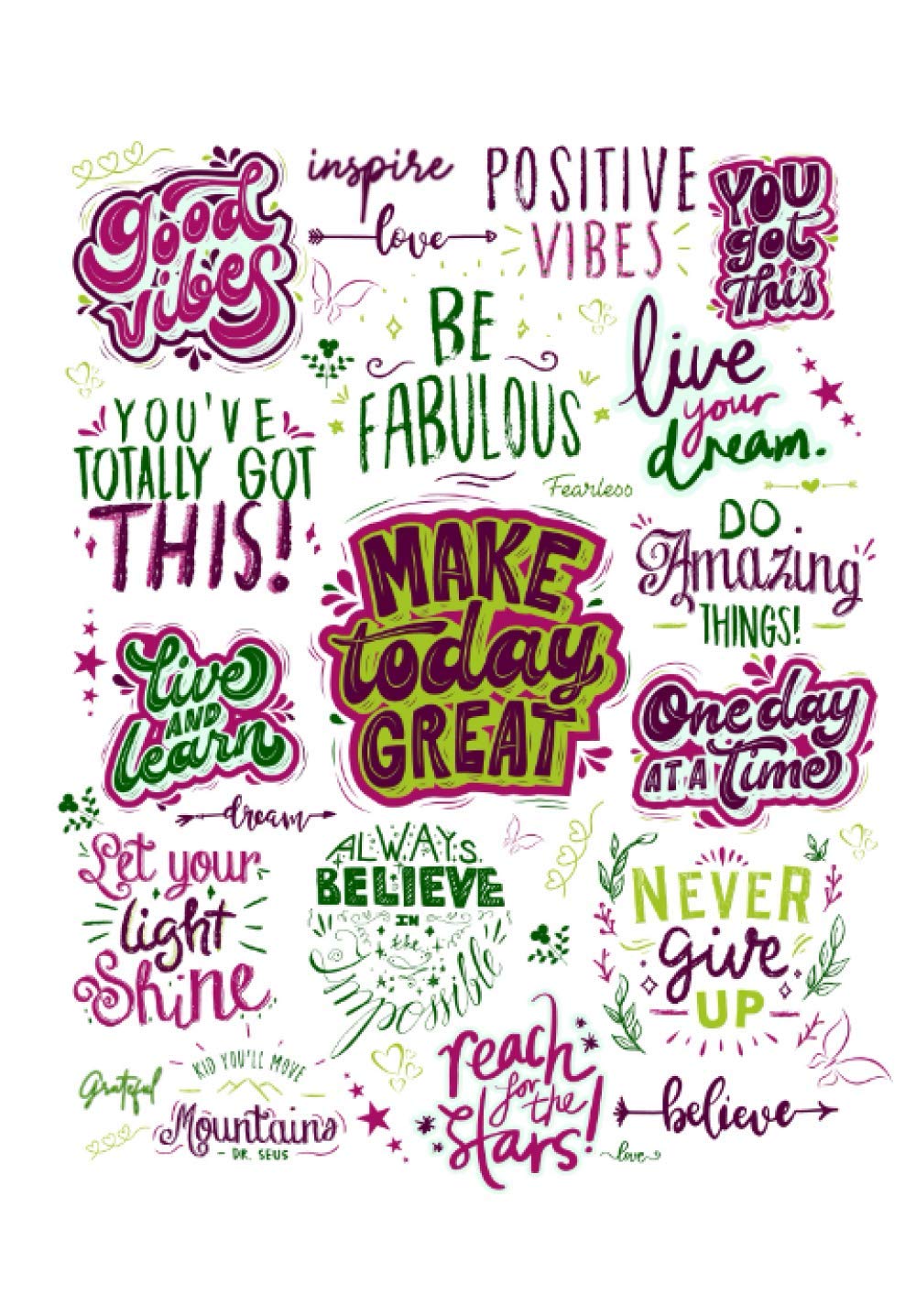Positive Vibes Inspirational Notebook: 100 Page Lined Notebook for Female Entrepreneurs