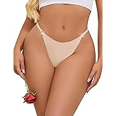 ohyeahlady Women Sexy G-String Thongs Panties Seamless Cheeky Underwear Low Rise Tanga T-Back Cotton Crotch Bikini S-2XL