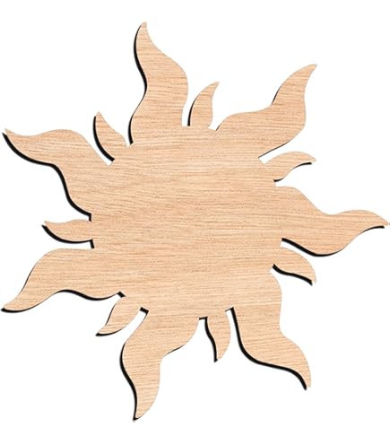 Unfinished Wood Eye Of Ra Cutout - Egyptian Hieroglyph Craft Shape 6 Inch To 24 Inch