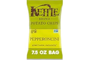 Kettle Brand Potato Chips, Pepperoncini Kettle Chips, 7.5 Oz