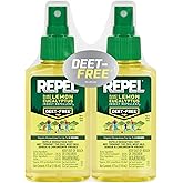 Repel Plant-Based Lemon Eucalyptus Insect Repellent, 4 Ounces, DEET-Free Pump Insect Repellent Repels Mosquitoes For 6 Hours 