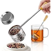 Tea Infuser for Loose Leaf Tea, Tea Scoop Infuser Fine Mesh Tea Strainers | 2-in-1 Tea Scoop &amp; Tea Filter with Long Handle, Extra Fine Mesh Loose Leaf Tea Steeper, Tea Ball for Cup, Mug, Teapot, Kettle