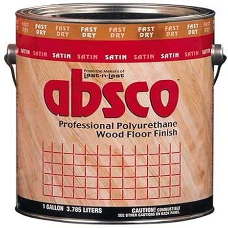 Absolute Coatings 89611 Absco Polyurethane Fast Dry Wood Floor Finish Satin 550 Voc Size 1 Gallon