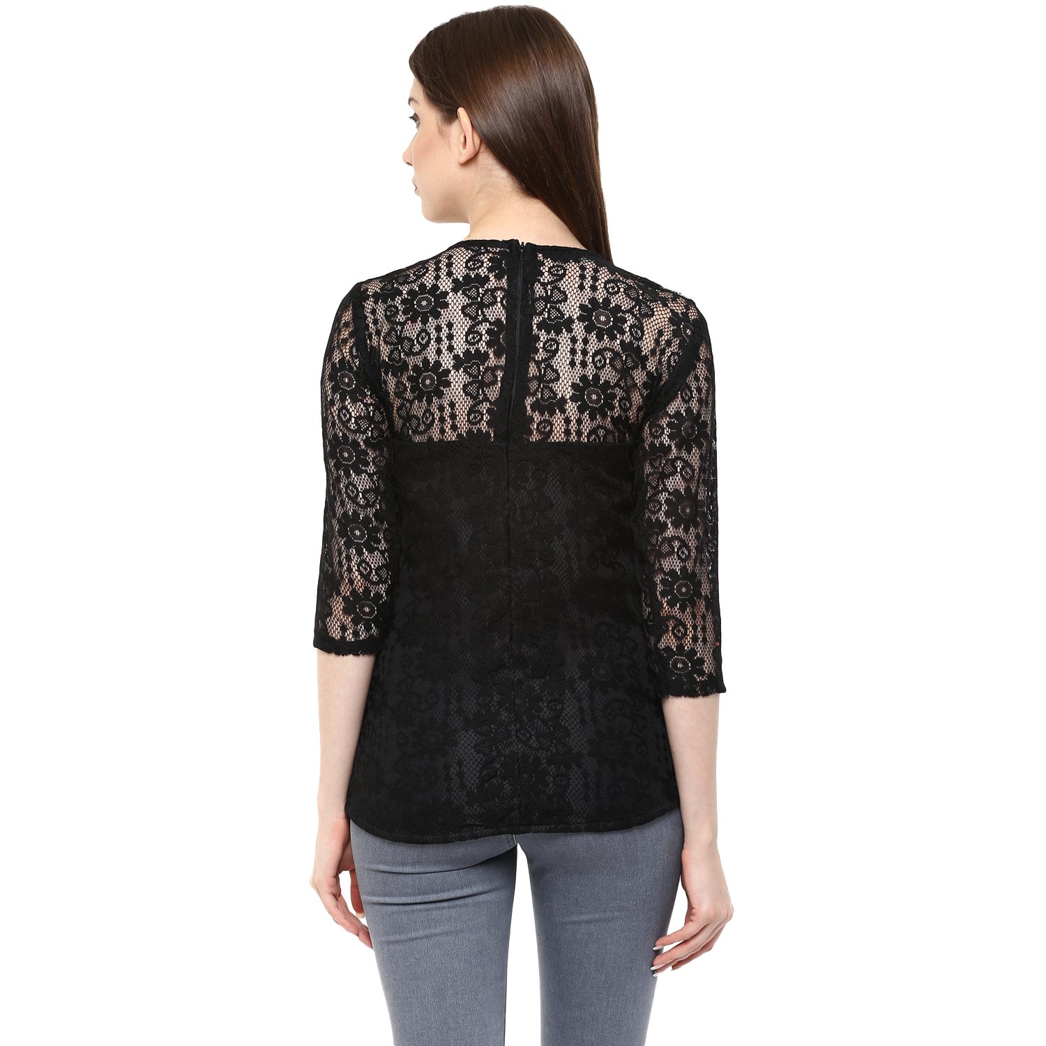 mayra women's net top