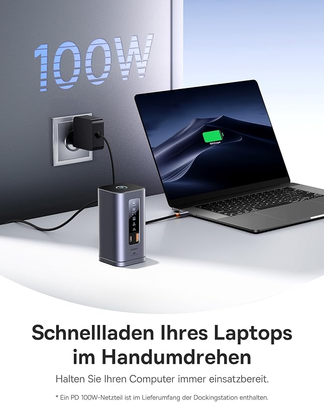 Spacemate 11 in 1 Docking Station mit Netzteil 3 Monitore