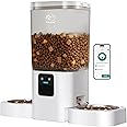 Frienhund Automatic Cat Feeders 2 cat with Slow Feed: Automatic Dog Feeder with 5G WiFi, Cat Food Dispenser with Alexa for Multiple Pets, Detachable for Easy Clean - 29 Cup（7L Large Capacity）