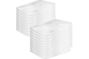 Mister Rui 9 Inch Paint Tray Liners, 20 Pack Disposable Paint Roller Tray Liners 9 Inch, Large Paint Trays for Painting Walls, Plastic Paint Tray, Replaceable Tray Liners