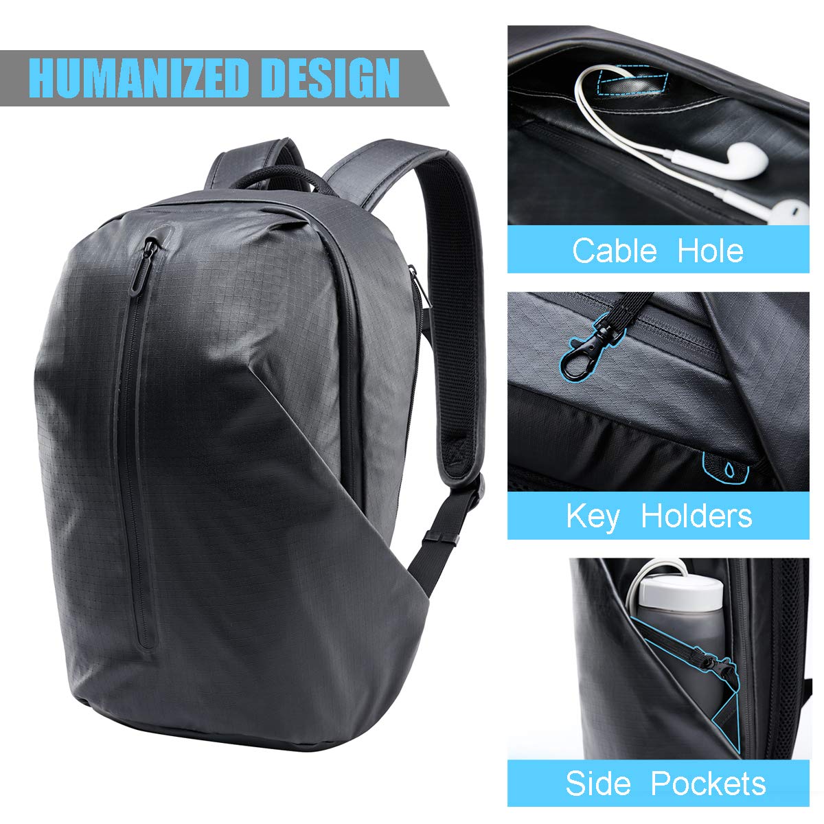 17.3 inch laptop backpack with usb port kalidi OIWAS Rolling Wheels  15.6" Carry-On Travel Bag B(Fit 17" Laptop) To add even more comfort and functionality Kalidi Gaming Laptop Backpack 18