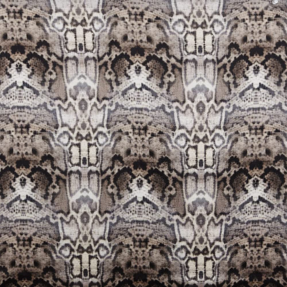 Kt KILOtela - Jacquard Velvet Fabric - Dress, Fashion, Decoration, Cushions, Upholstery, Curtains, Crafts - Fabric 100 cm Length x 130 cm Width | Animal Print - Brown ─ 1 Metre
