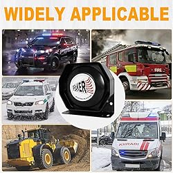 Emergency Police Siren 200W Multi-Tones PA System