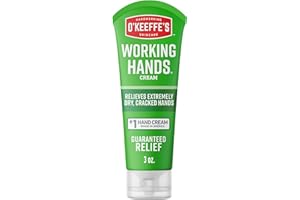O'Keeffe's Working Hands Hand Cream for Extreme Dryness - 3 oz Travel Size Tube (1 Pack) - Repairing Skincare for Cracked, Dry Hands