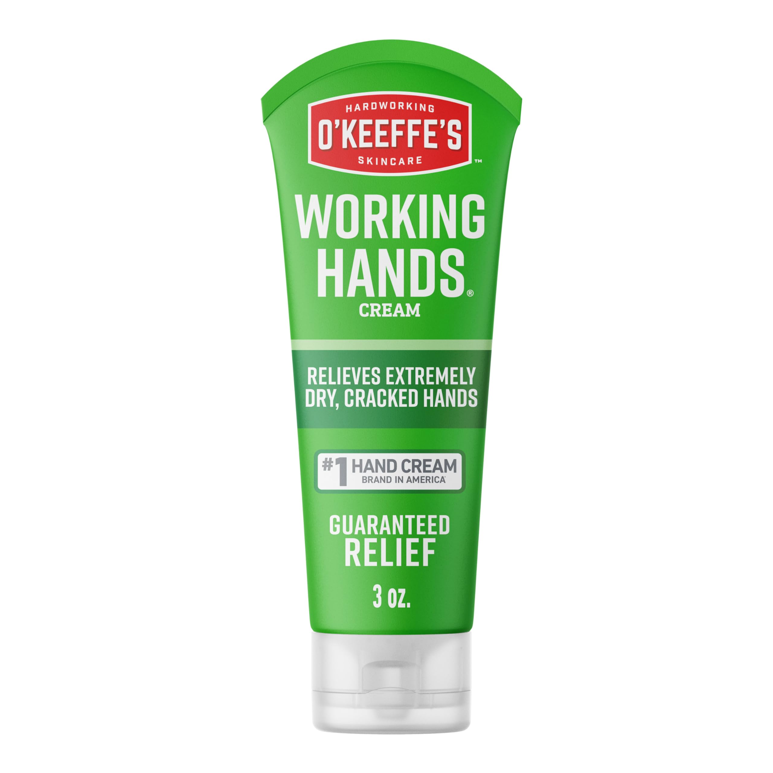 Photo 1 of O'Keeffe's Working Hands Hand Cream for Extreme Dryness - 3 oz Travel Size Tube (1 Pack) - Repairing Skincare for Cracked, Dry Hands
