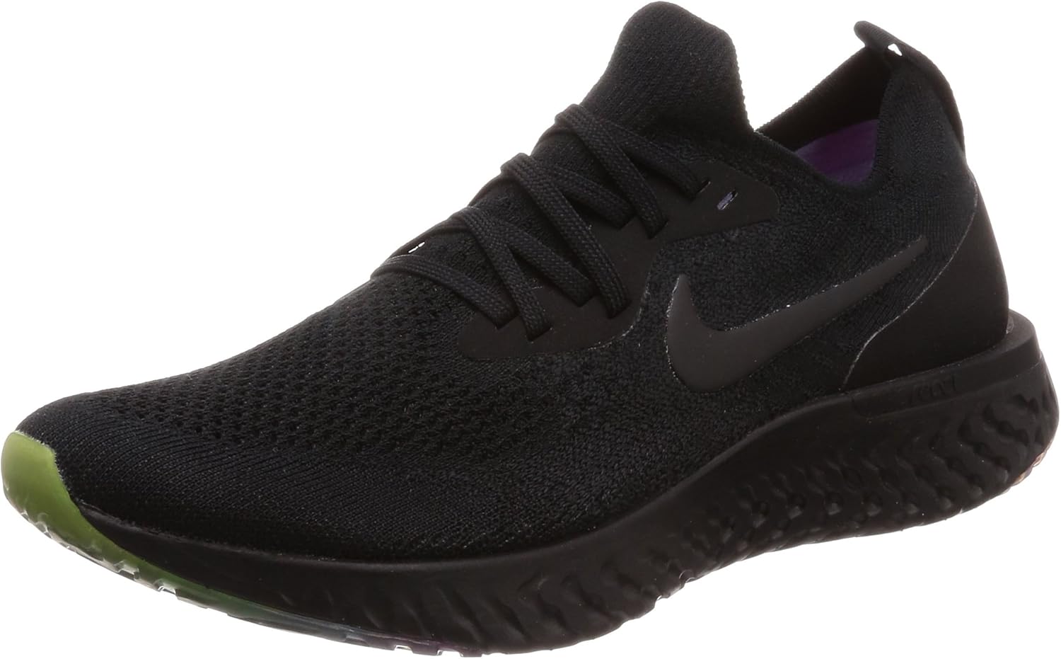 Nike Men's Epic React Flyknit 2 Running Shoe (10, Black/Black-Pink Blast)