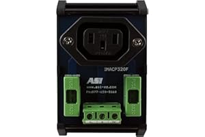 AUTOMATION SYSTEMS INTERCONNECT ASI IMACP320F DIN Rail Mounted Single AC Outlet IEC320 Connector with Fuse Protection, 10 Amp, 250 Vac, 30 to 12 AWG, uses 5 x 20mm fuses (Pack of 1)