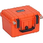 MEIJIA Portable All Weather IP67 Waterproof Camera Case,hard case with Customizable Fit Foam,Fit Use of Drones,Camera,Equipments,10.62 x9.68x6.87inches(Orange)
