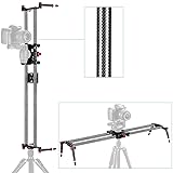 Neewer 23.6"/60cm Carbon Fiber Camera Track Dolly