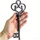 UGKIamous Cast Iron Skeleton Key Vintage Decorative Antique Keys for Party Decoration