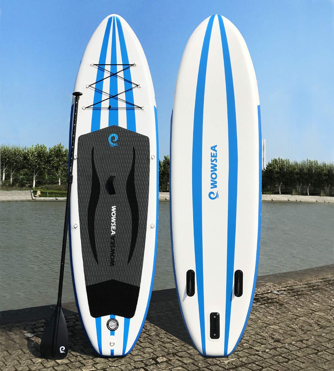 WOWSEA iSUP Inflatable Stand Up Paddle Board Package Includes