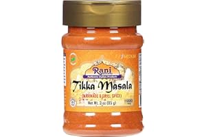 RANI BRAND AUTHENTIC INDIAN PRODUCTS Rani Tikka Masala Indian 7-Spice Blend 3oz (85g) PET Jar ~ All Natural | Salt-Free | Vegan | No Colors | Gluten Friendly | NON-GMO | Indian Origin