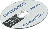 Dremel EZ SpeedClic SC409 Thin Cutting Wheel 5-pack 38 mm Diameter 3.2 mm Shank view 1