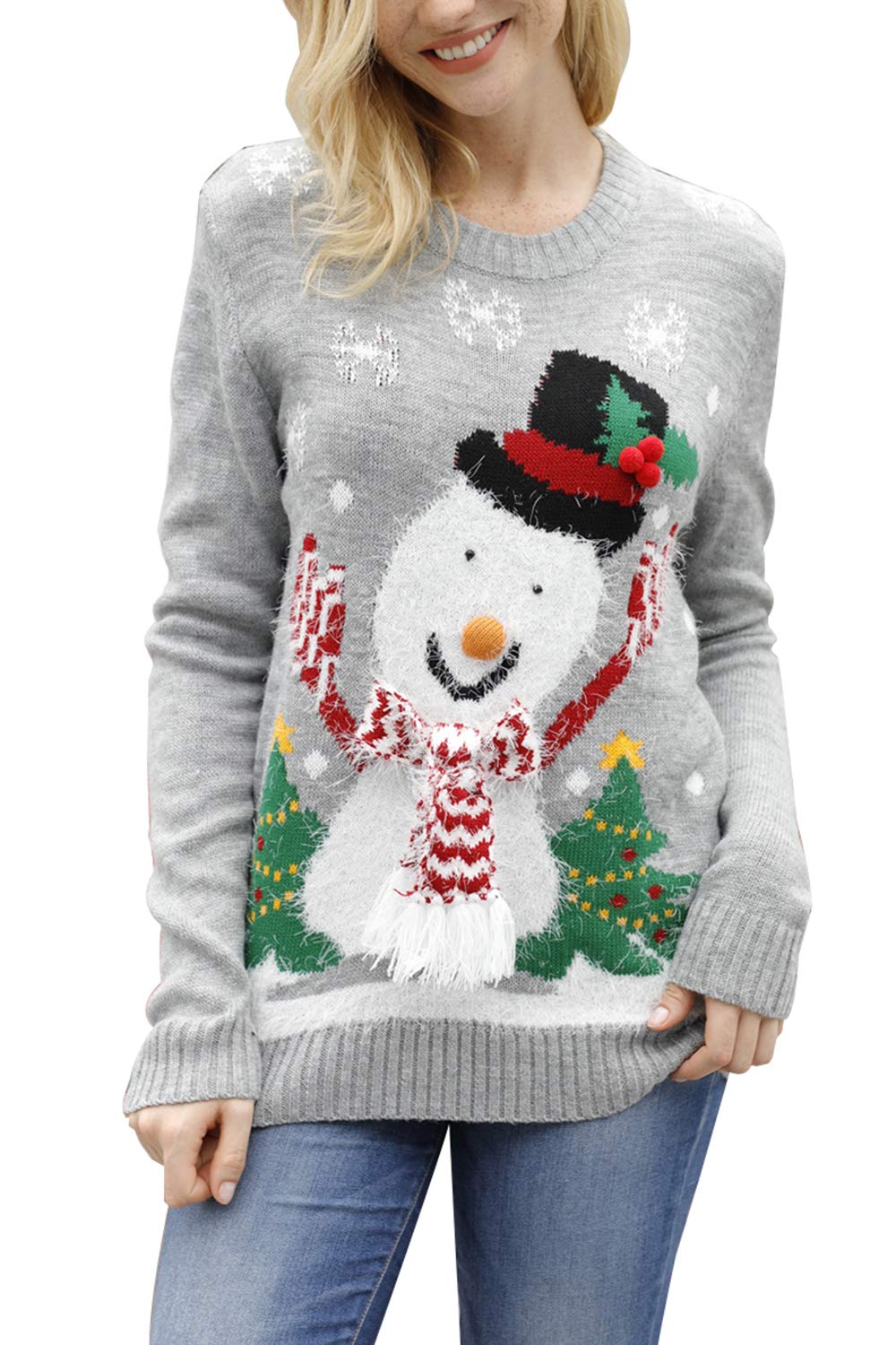 Sovoyontee Women's Cute Funny Hilarious Ugly Christmas Sweater