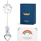 Paws Memory Pet Memorial Suncatcher, Dog Memorial Gifts, Pet Loss, Pet Sympathy, Dogs Cats Passing Away Remembrance Bereavement Gifts