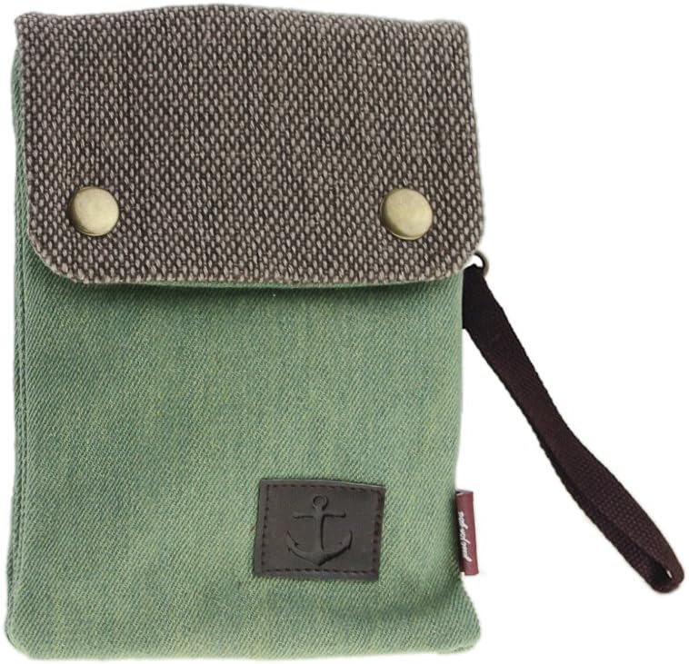 Cell Phone Holder Mini Crossbody Bag Purse Shoulder Bag Smartphone Mobilephone Wallet Unisex Cotton Canvas Bag Purse for Keys Coins