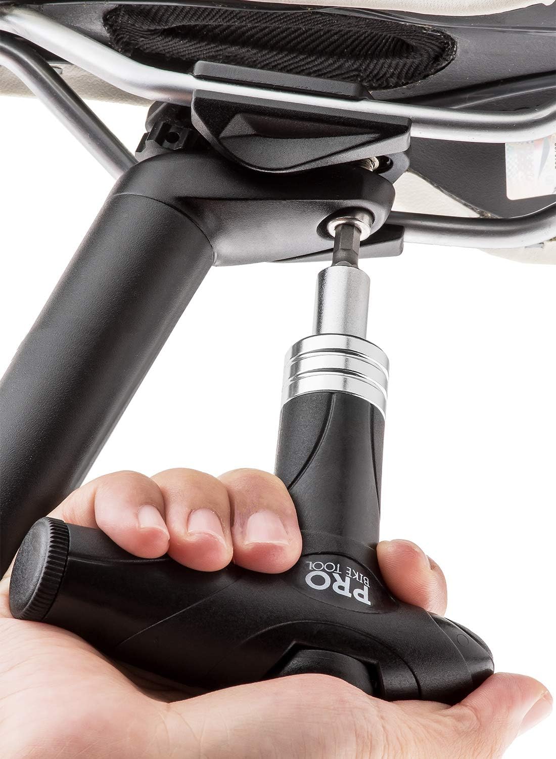 Pro Bike Tool Adjustable Torque Wrench Set - 4, 5, 6 NM - Shop Quality Bicycle Multitool Suitable for Home Use - Includes 3, 4, 5mm Allen, T25 Tool Bits - Maintenance Kit for Road and Mountain Bikes: Home Improvement