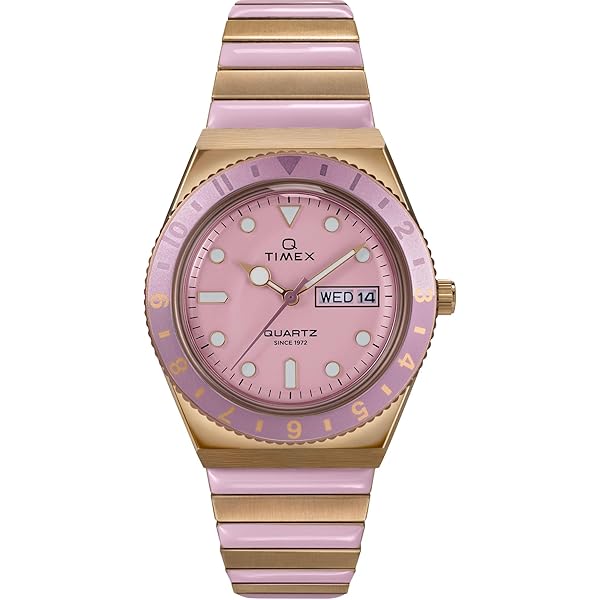 Amazon.com: Timex Women's Q Malibu 36mm Watch - Rose Gold-Tone