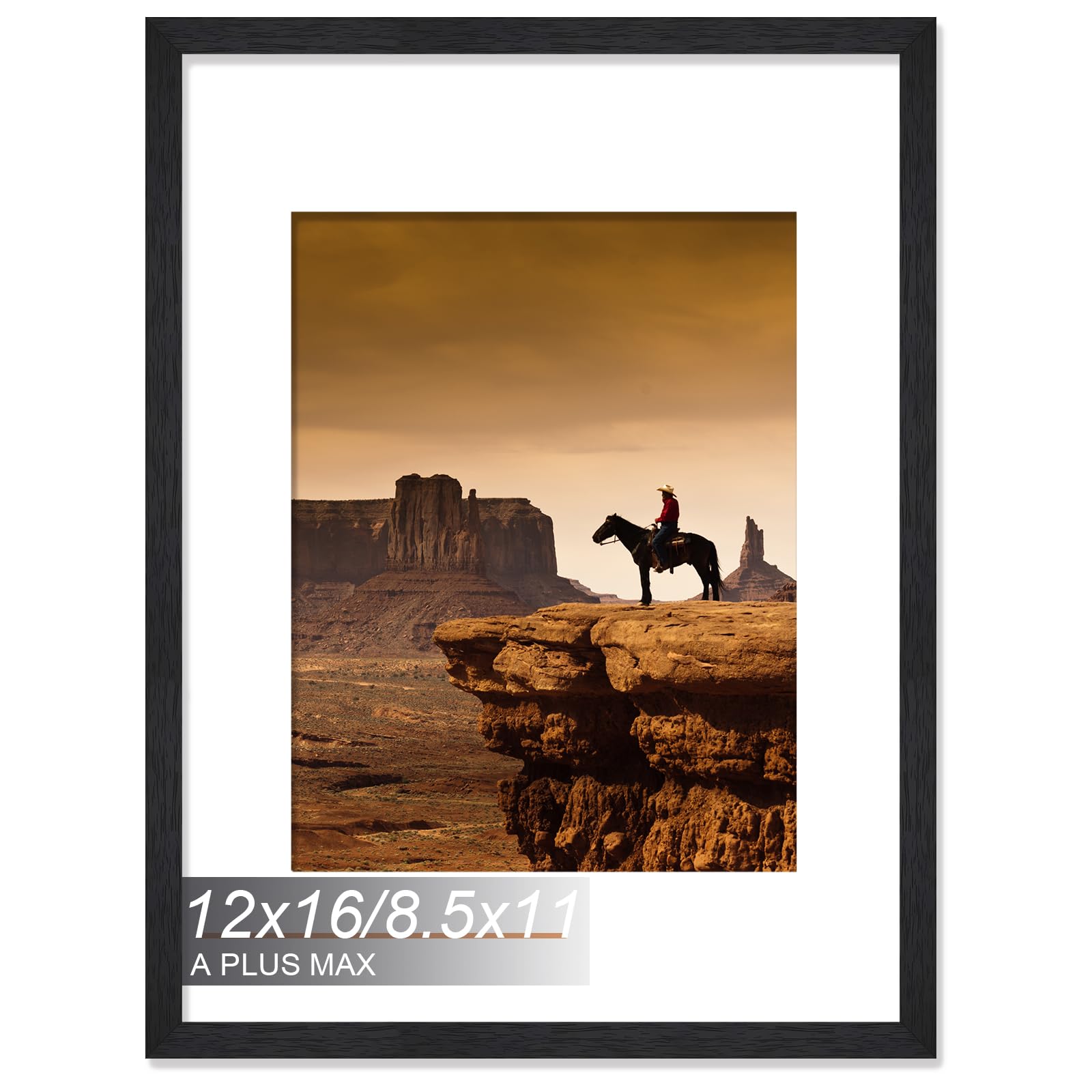 A PLUS MAX 12x16 Picture Frame, Engineered Wood