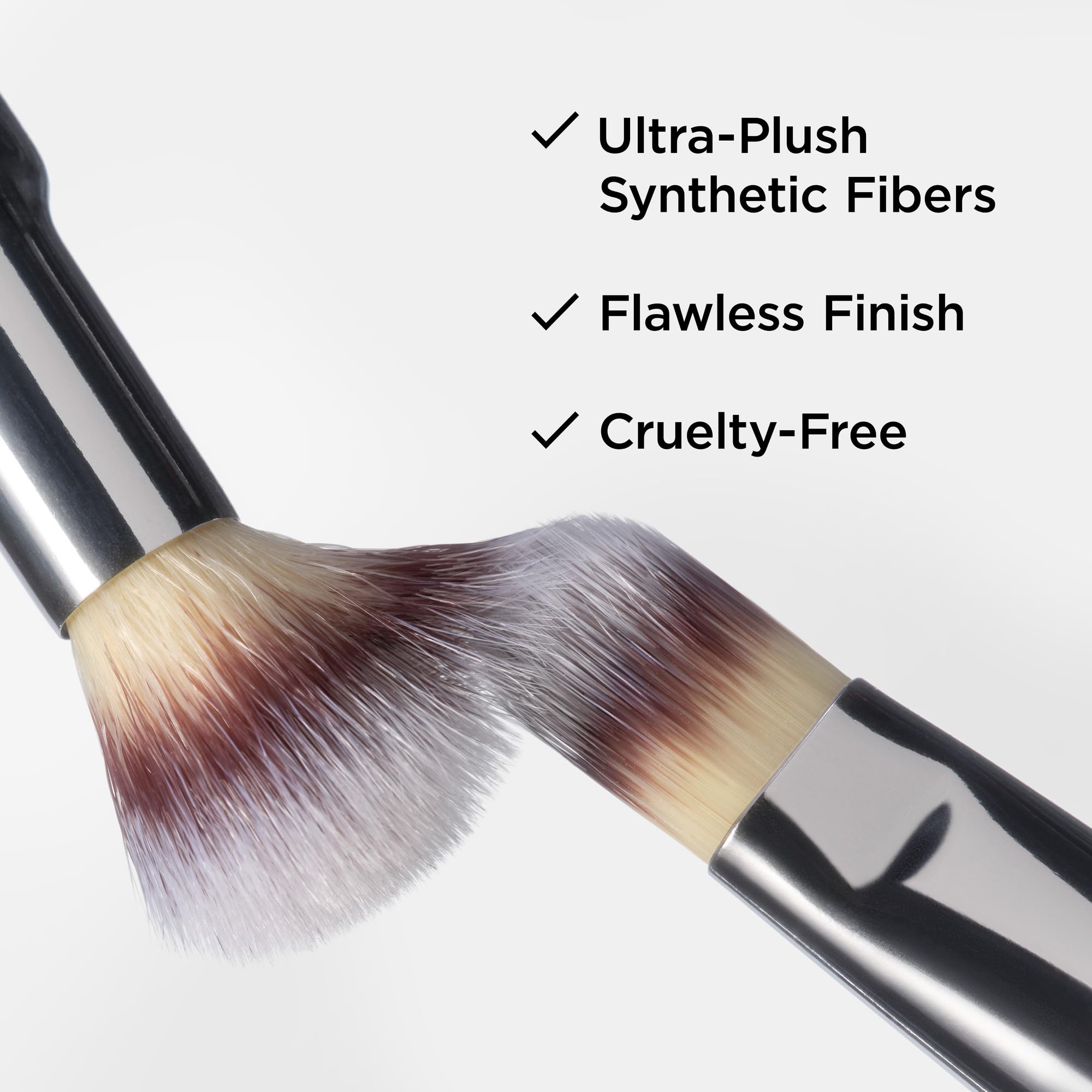 It Cosmetics Heavenly Luxe Dual Airbrush Concealer Brush #2 - Dual-Ended, 2-in-1 Brush for Liquid & Cream Concealer - Buff Away Imperfections - With Award-Winning Heavenly Luxe Hair Silver