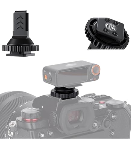 Amazon.com : YueLi Original DJIDJI Mic 2 Hot Shoe Adapter for DJI