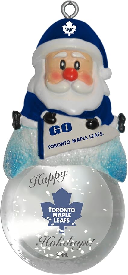Amazon Com Nhl Toronto Maple Leafs Snow Globe Ornament Sports