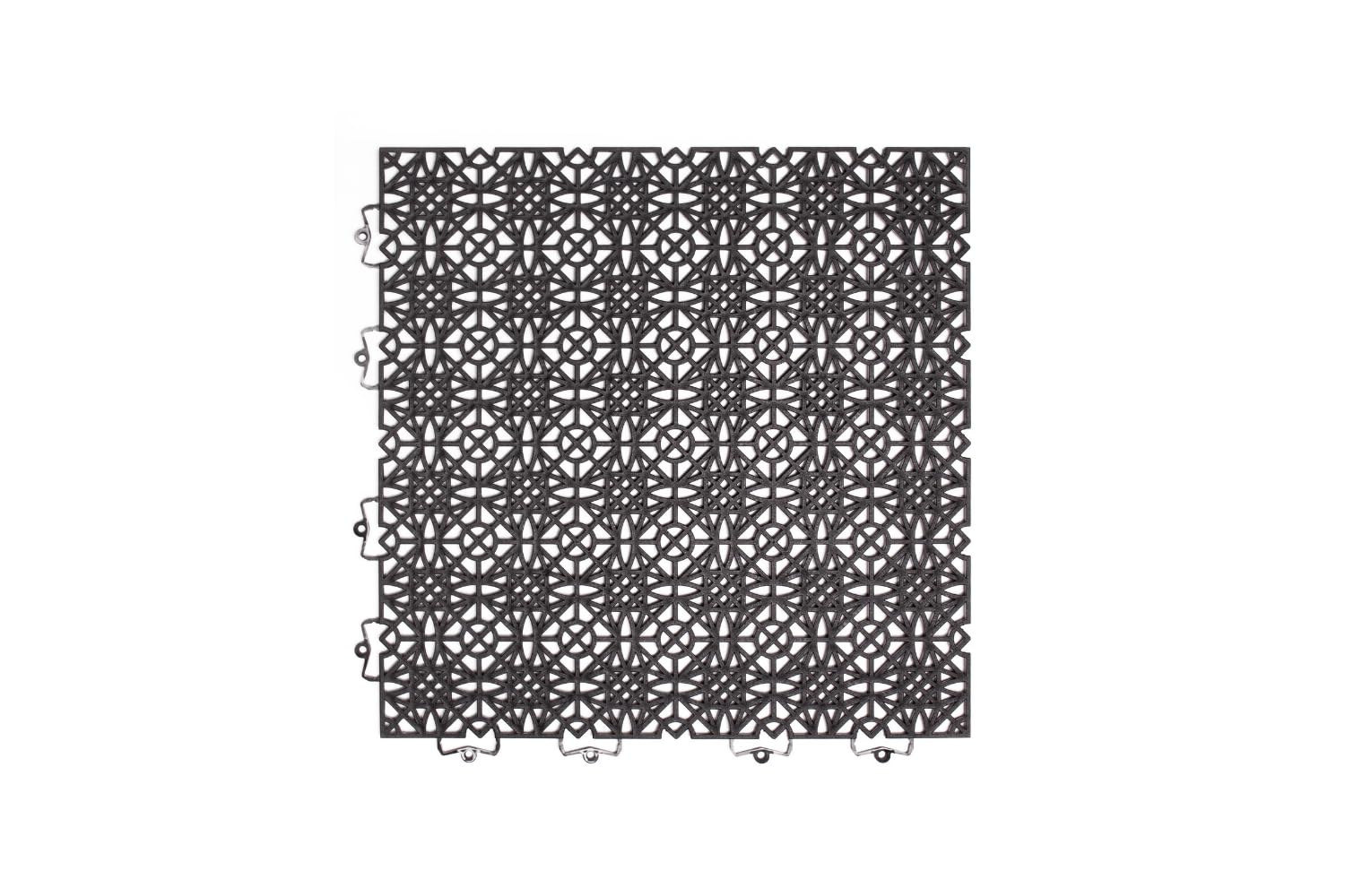 Andiamo 202404 Kunststofffliese/Floor 38 x 38 CM Set of 7 Tiles - 1 M ²-Black