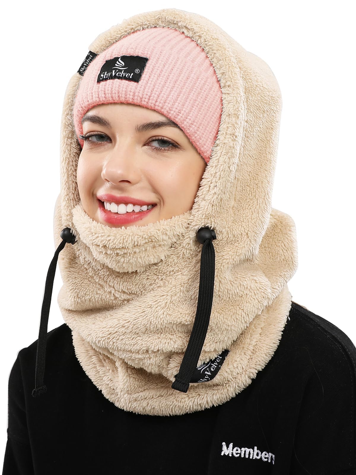Shy Velvet Balaclava Ski Mask Wind-Resistant Winter