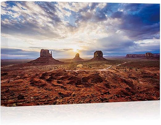 Actorstion 152258 - Lona Decorativo para Pared con diseño de Amanecer