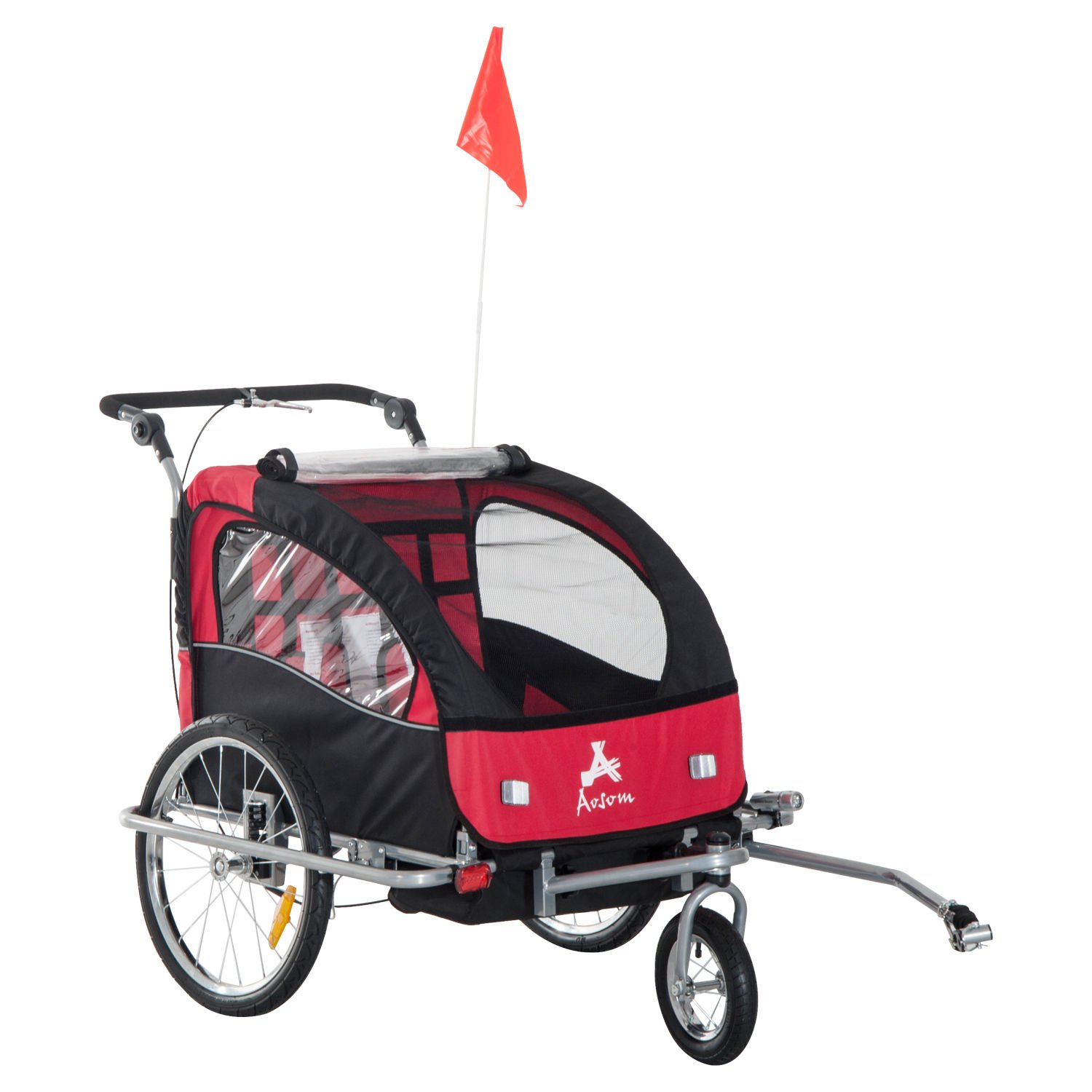 Aosom Elite II 3in1 Double Child Bike Trailer/Stroller