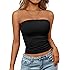Trendy Queen Women's Strapless Bandeau Crop Top