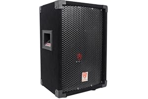 Rockville RSG8 300W 2-Way 8-Ohm Passive DJ/Pro PA Speaker, Pole Mountable, 8" Woofer + Dual 3" Tweeters, SpeakON & 1/4" Inputs, for Events and Performances