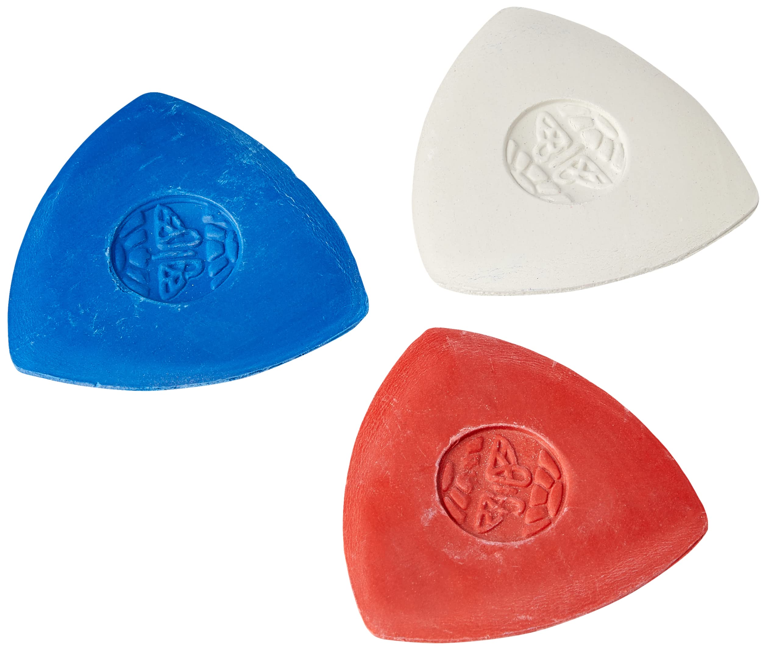 Creativ 100263 Tailor's Chalk Triangle - Set of 3 Red, White, Blue, White, blue