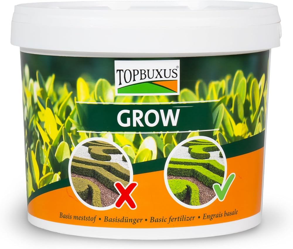 TOPBUXUS Grow Professional Boxwood Fertilizer 5kg for 100m2 No Yellow Leaves
