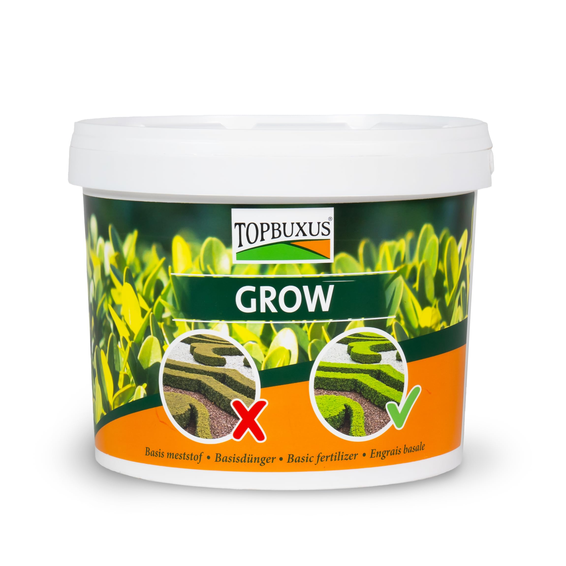 TOPBUXUS GROW - Professional Boxwood Fertilizer - 5kg for 100m2 Boxwood - No Yellow Leaves