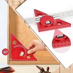 Edge Ruler Woodworking 17.3in, Violetfox 180 Degree
