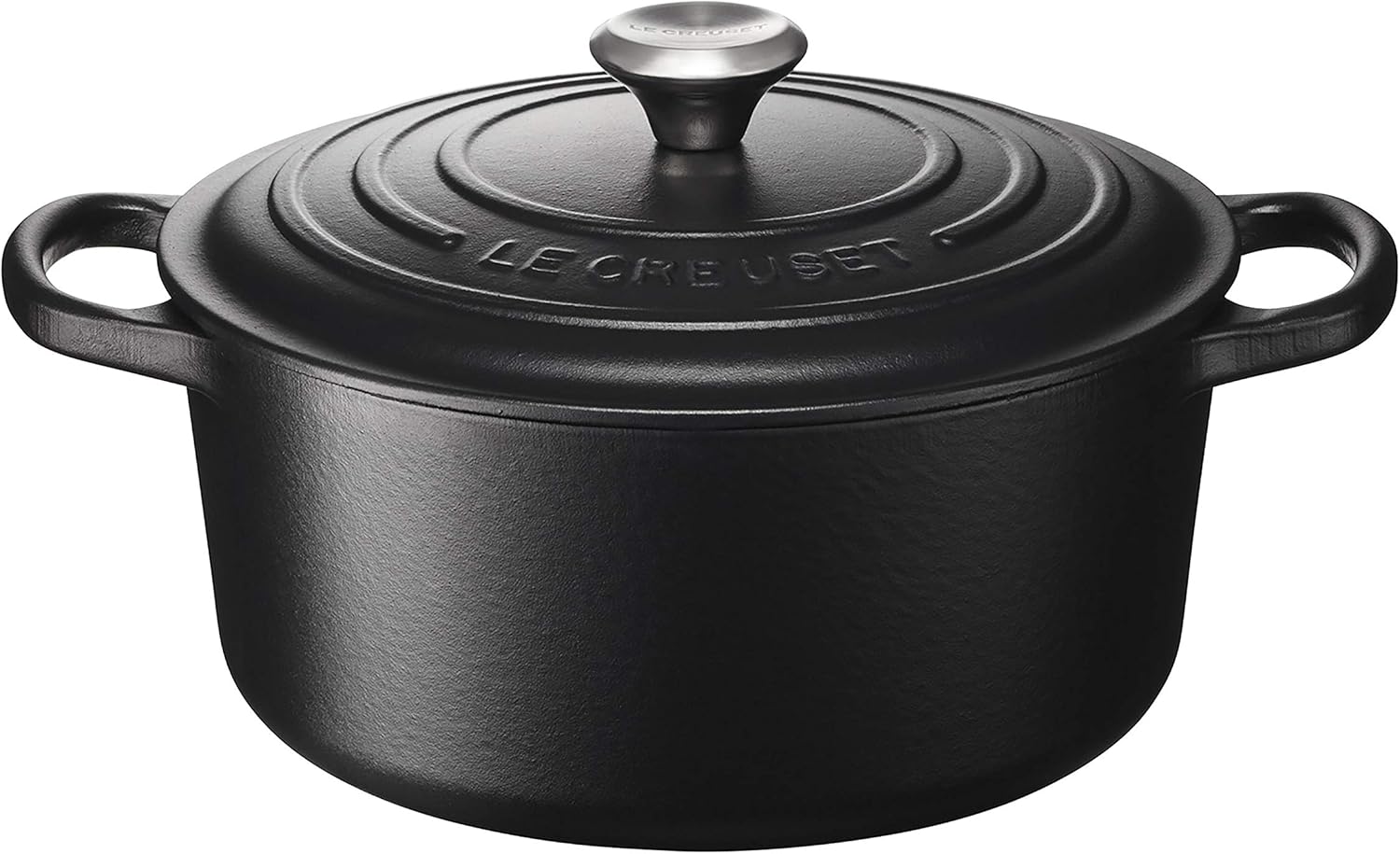 Le Creuset Signature Enamelled Cast Iron Round Casserole Dish With Lid Black Home Garden Home Furniture Diy Suneducationgroup Com