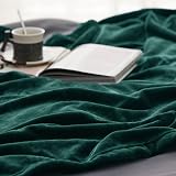 Bedsure Fleece Blanket 220x240 cm Forest Green Soft Warm Throw view 4