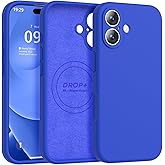 Ktele Magnetic for iPhone 17 Case [Compatible with Magsafe] [Premium Silicone Satin-Smooth Touch] Slim Shockproof Anti-Scratch Microfiber Lining Case, 6.3 inch, Klein Blue