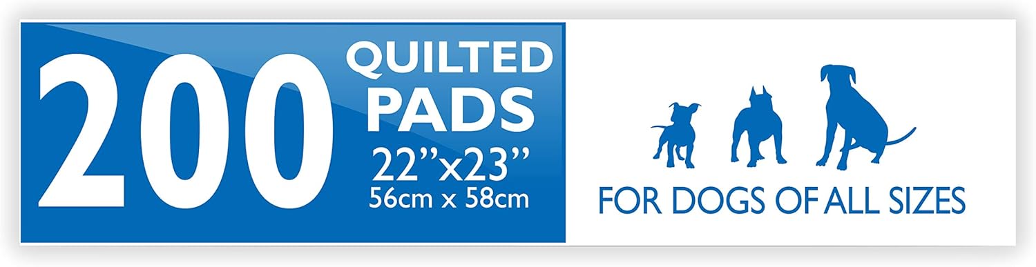 Wee-Wee Puppy Training Pee Pads 200-Count 22" x 23" Standard Size Pads for Dogs : Pet Supplies