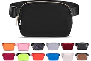 Belt Bag for Women Men Fanny Pack Women Men, Ginsco Crossbody Bag with Adjustable Strap, Waterproof Unisex Lightweight Everyw